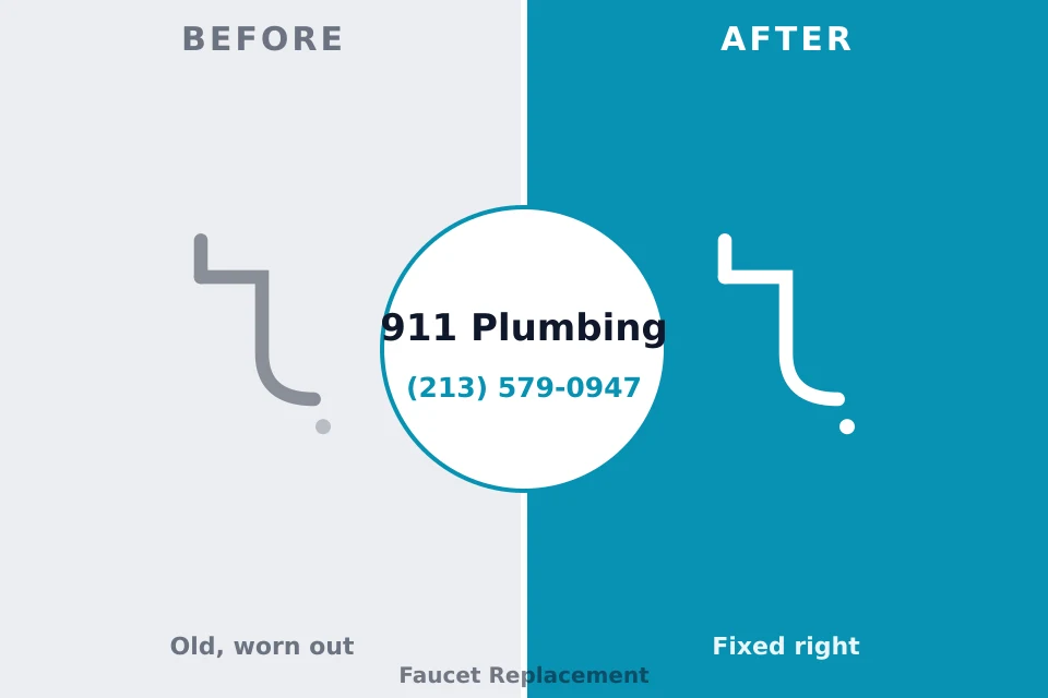 Before and after: plumbing repair Youngwood, PA
